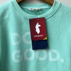 Cotopaxi NWT Do Good Crew Sweatshirt Agave Size XS